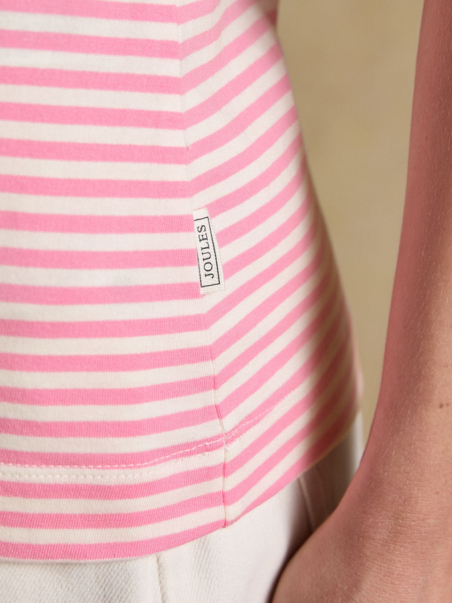 Erin Pink Stripe Short Sleeve Jersey T-Shirt