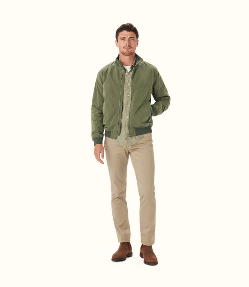 Palmer Bomber Jacket Khaki