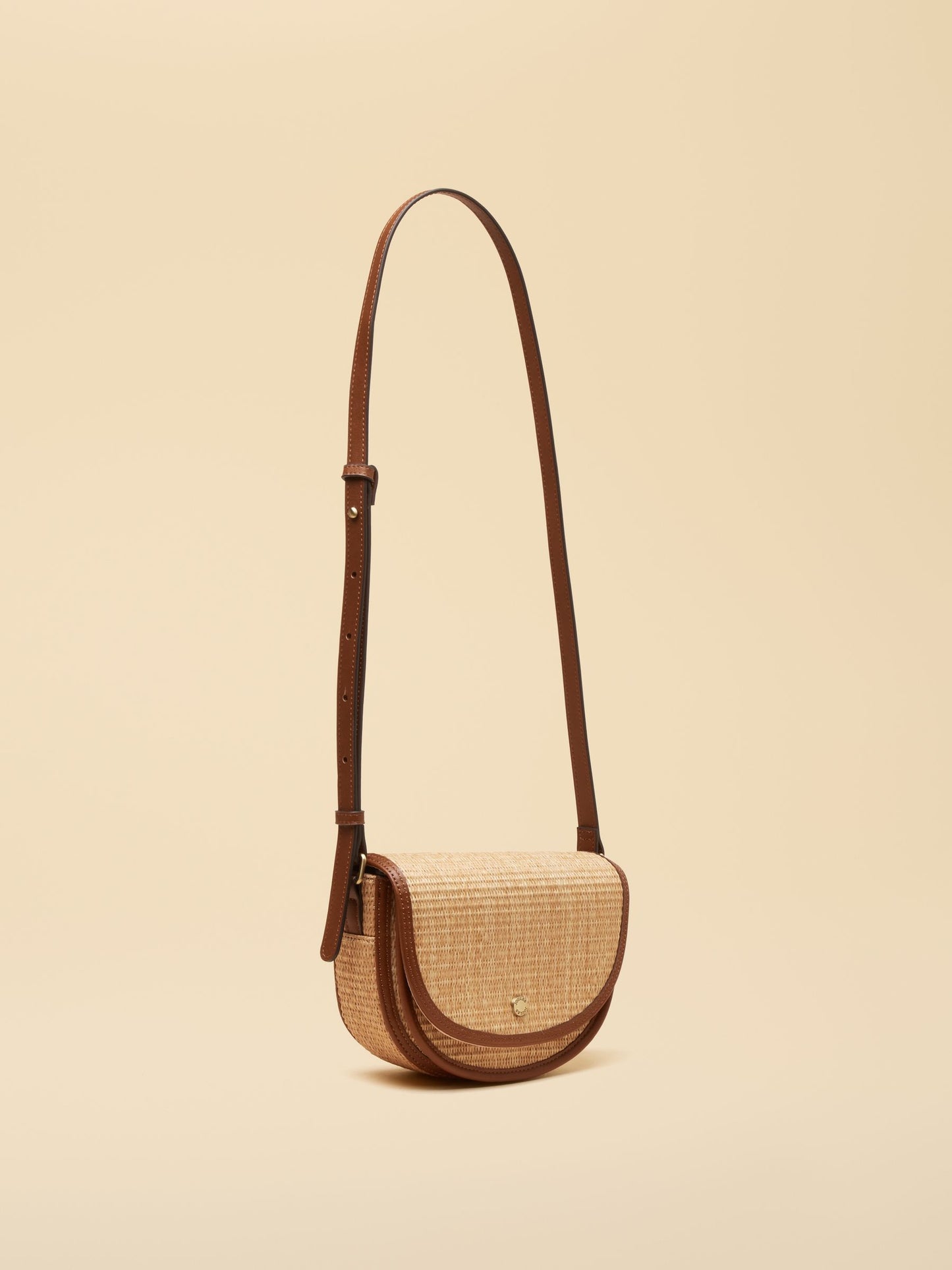 Daphne Neutral Straw Bag