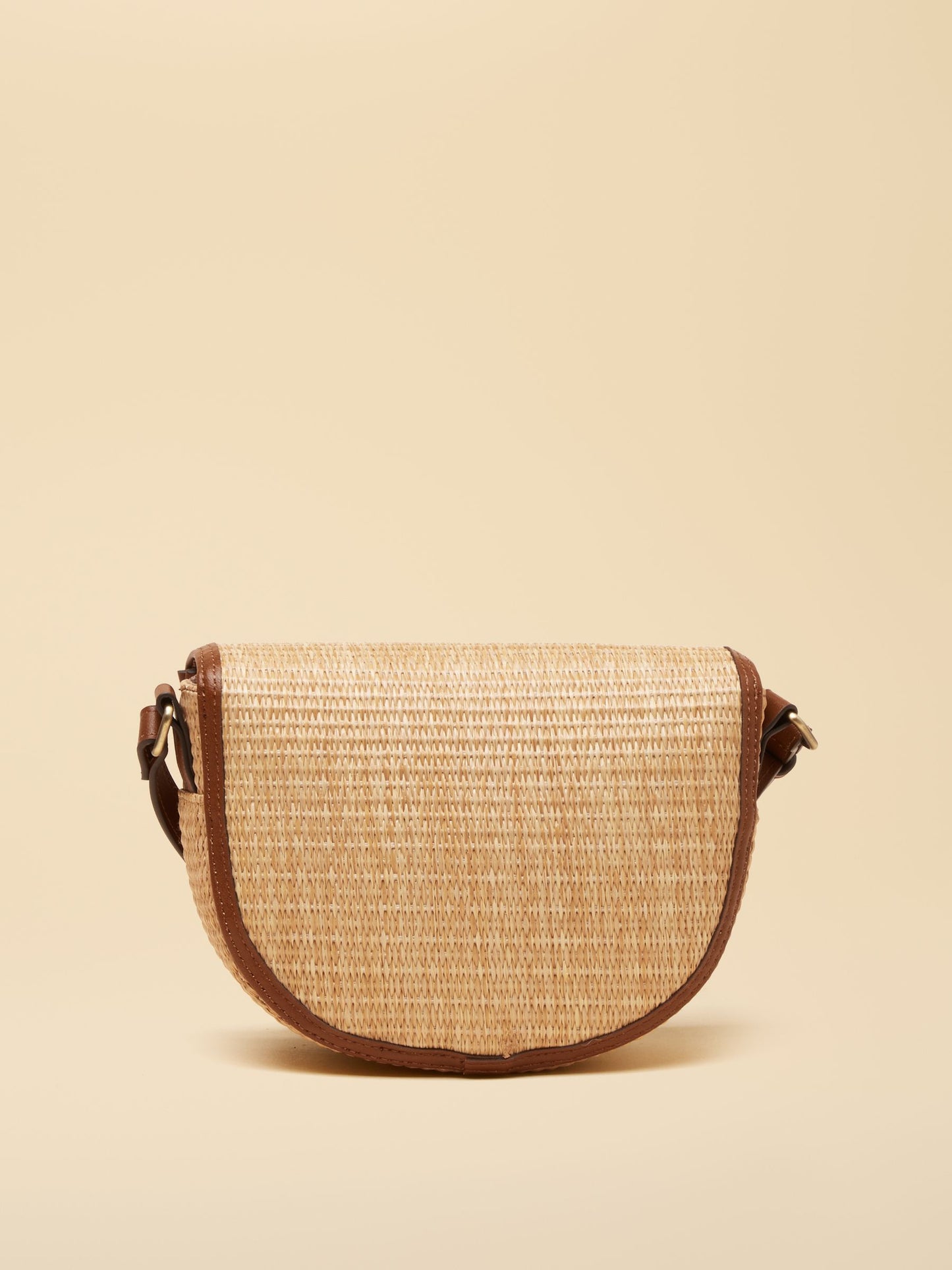 Daphne Neutral Straw Bag
