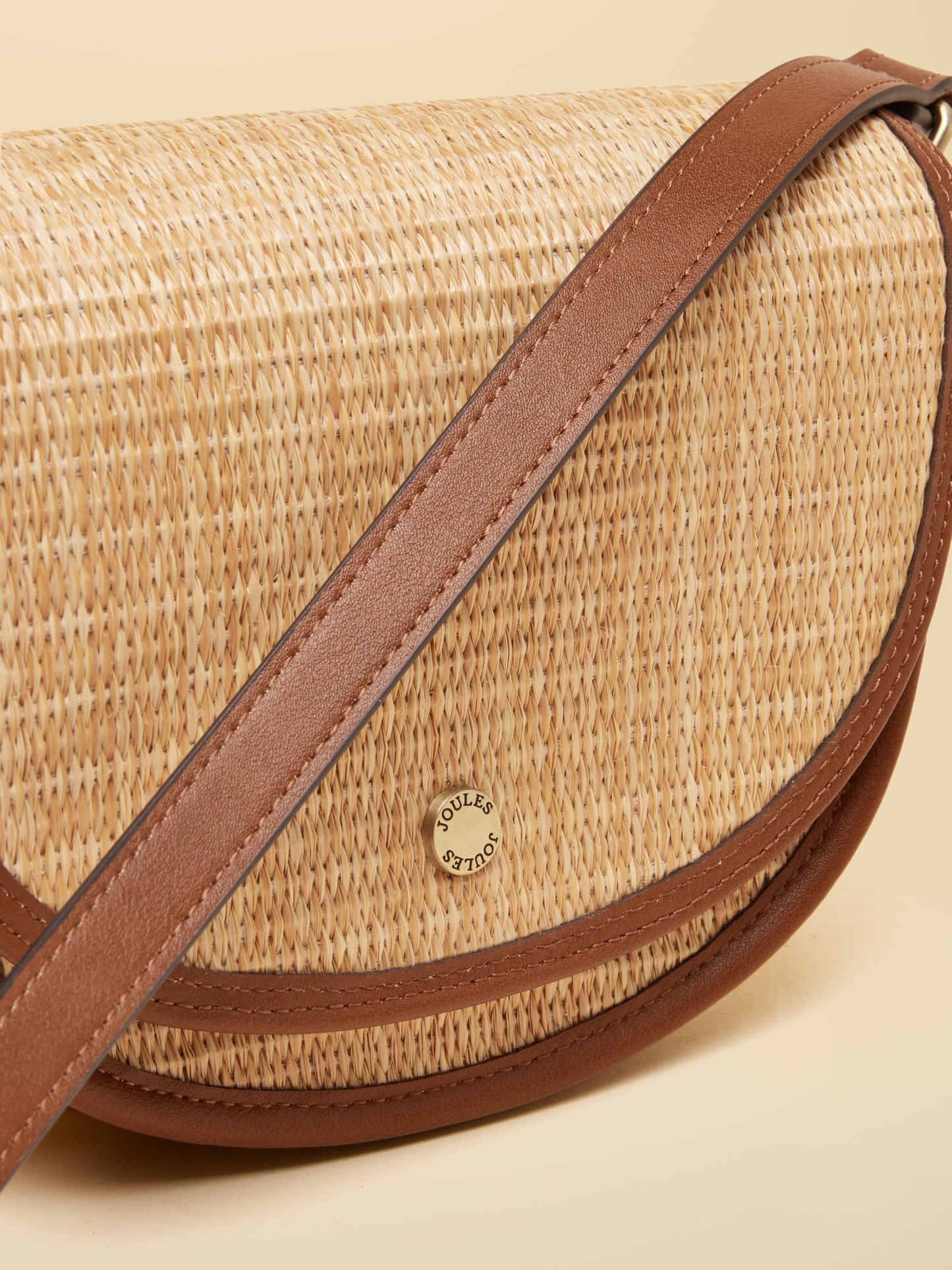 Daphne Neutral Straw Bag