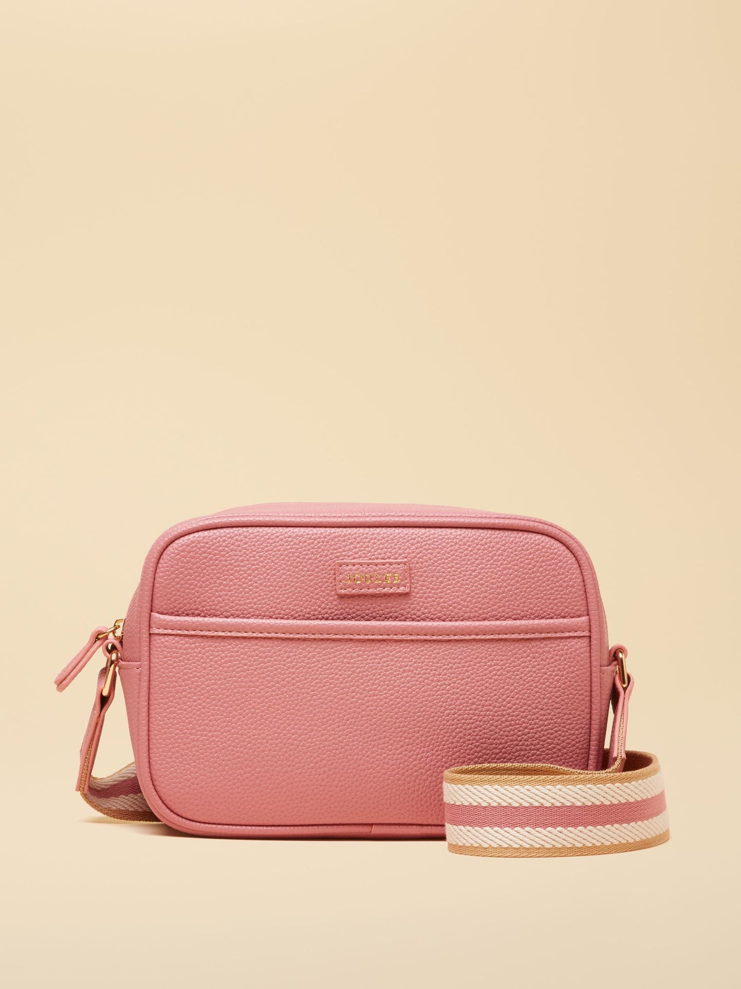 Trent Pink Cross Body Bag with Adjustable Thick Strap