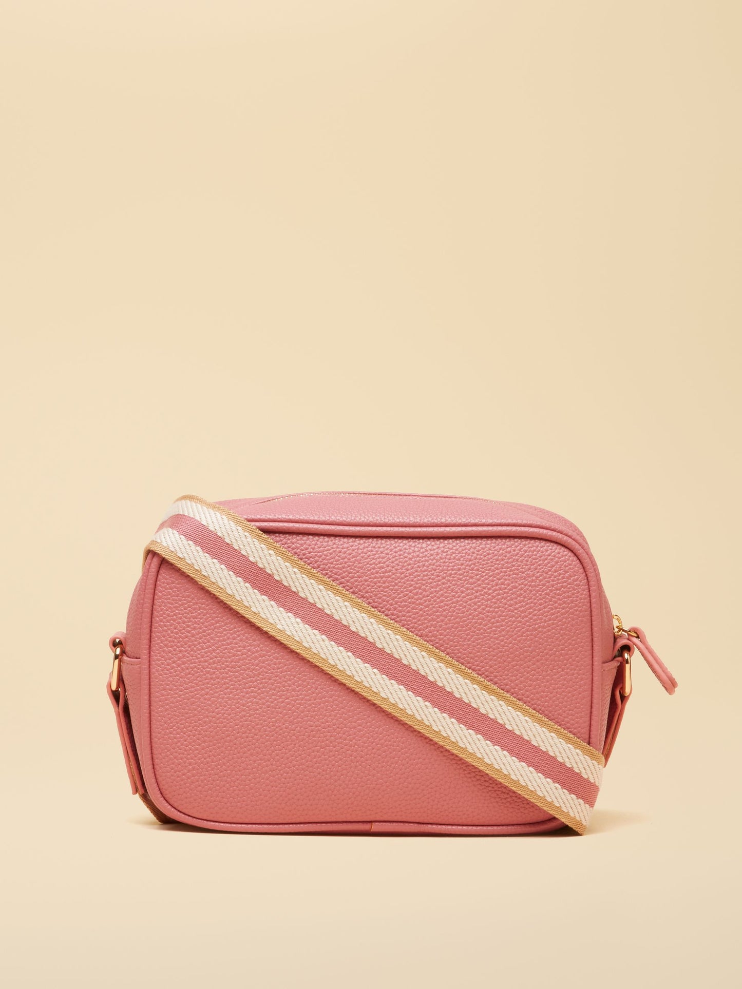 Trent Pink Cross Body Bag with Adjustable Thick Strap