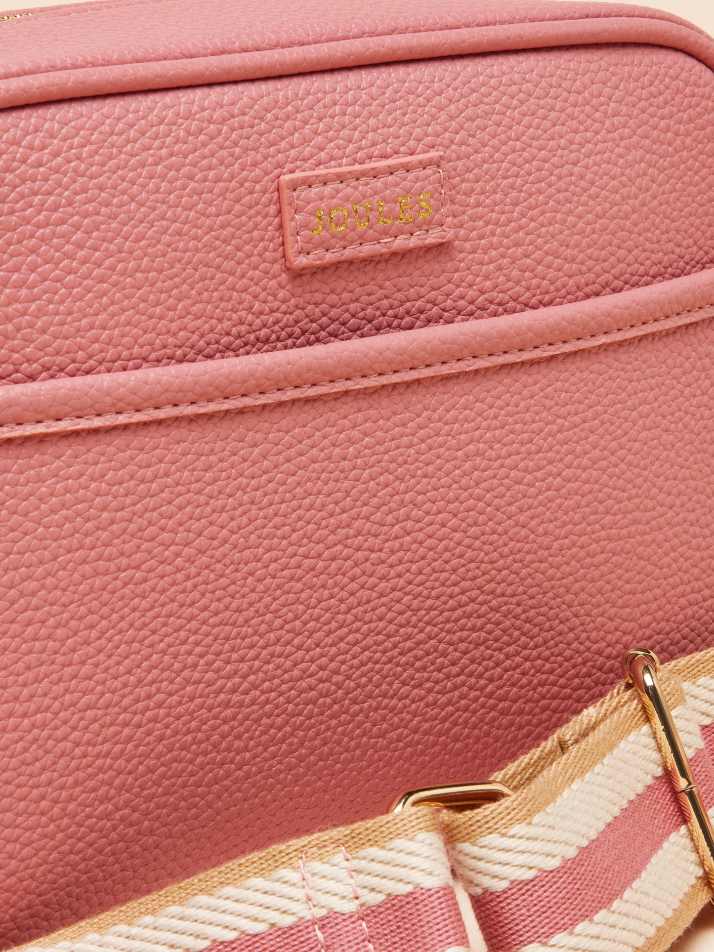 Trent Pink Cross Body Bag with Adjustable Thick Strap