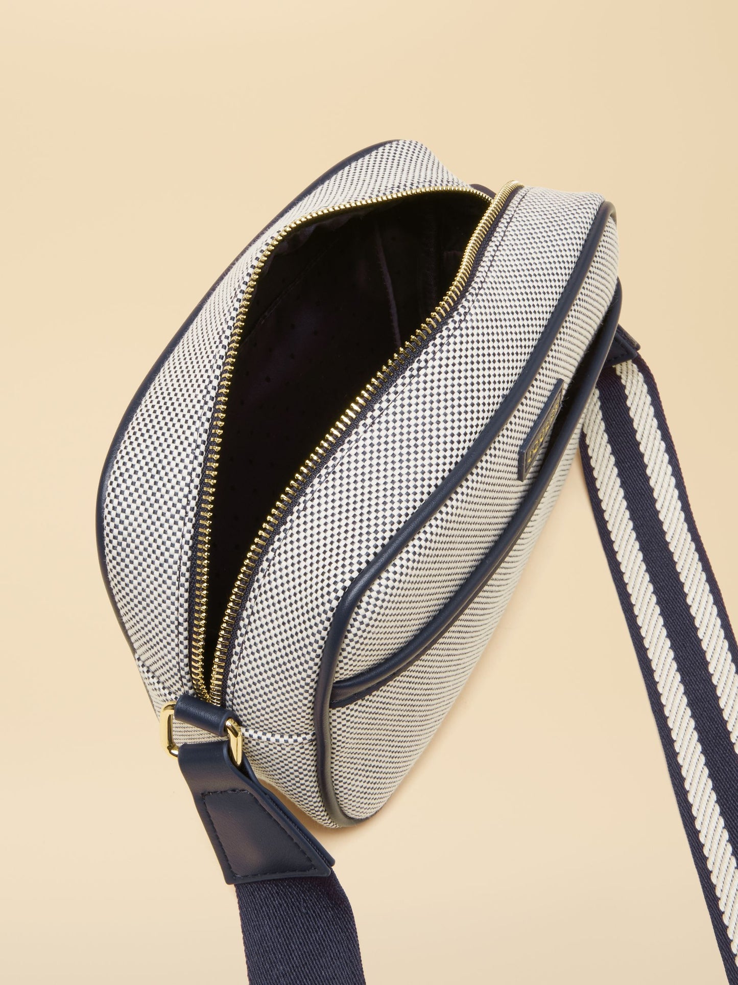 Blair Navy Canvas Cross Body Bag
