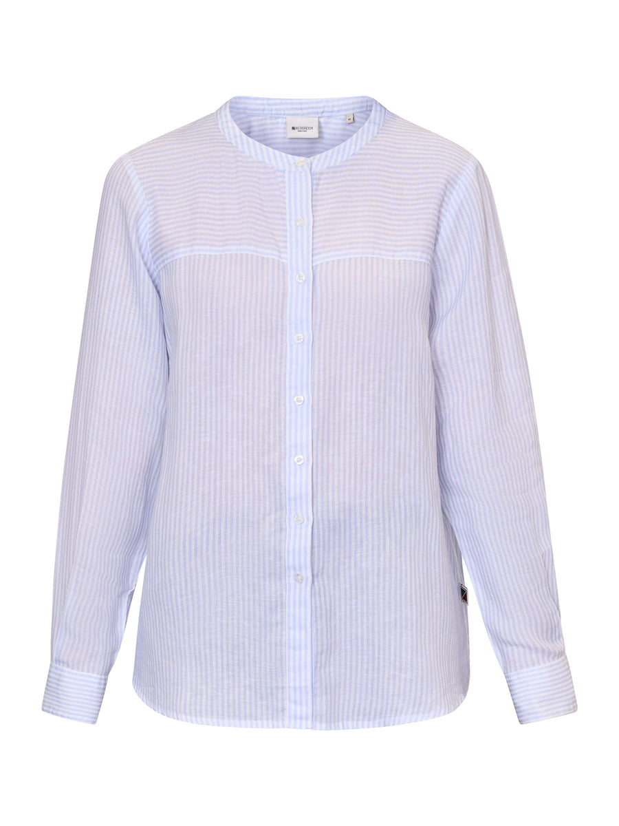 Anna Blue Stripe Blouse