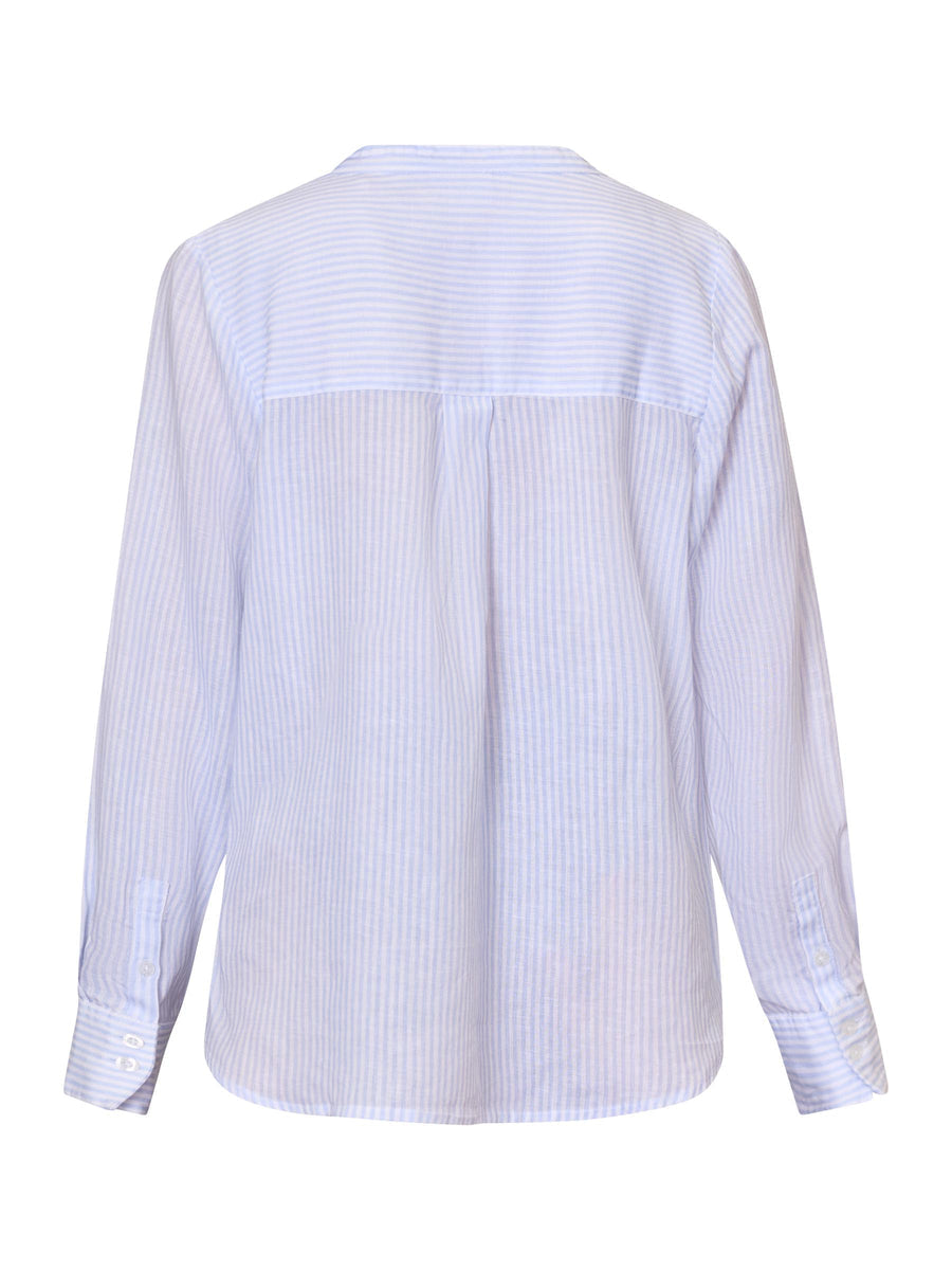 Anna Blue Stripe Blouse