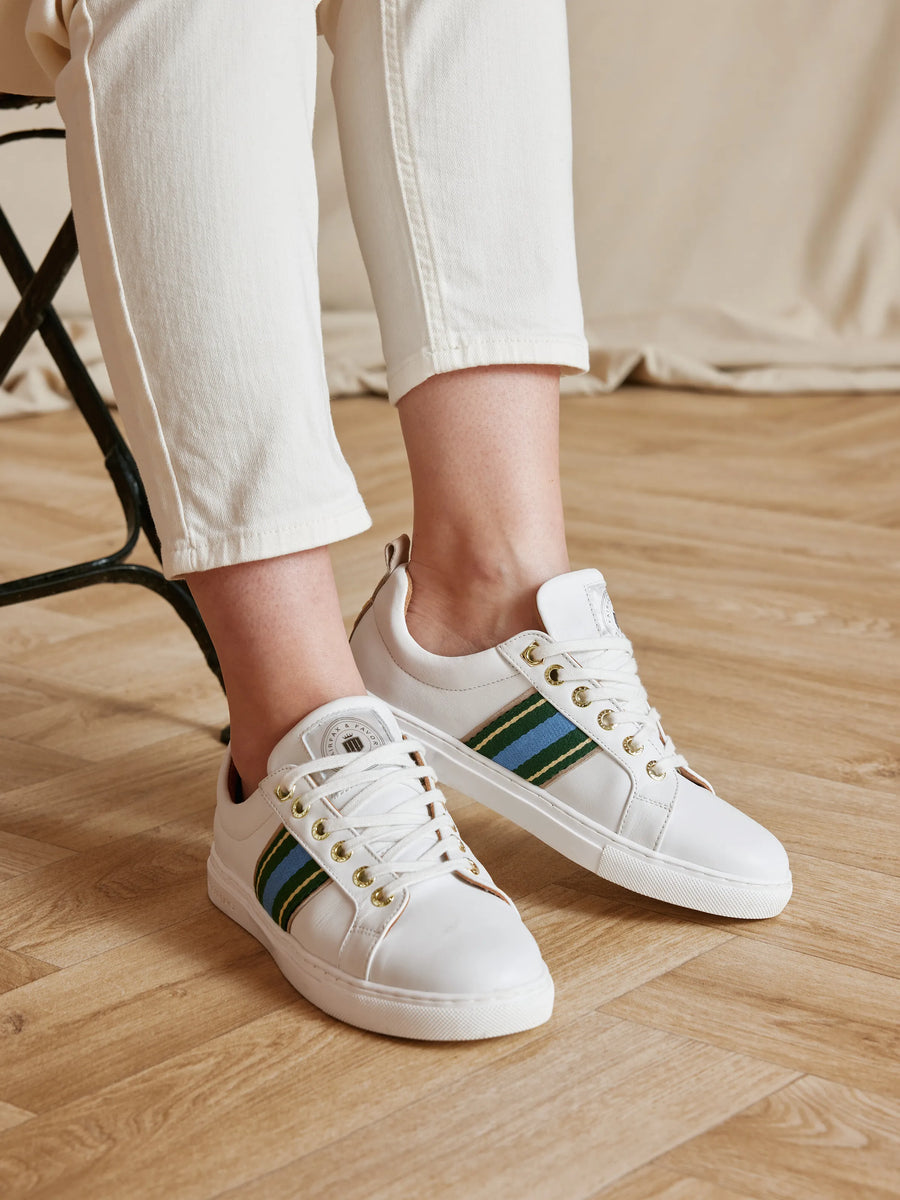 Boston Clover Green Sky Blue Trainers