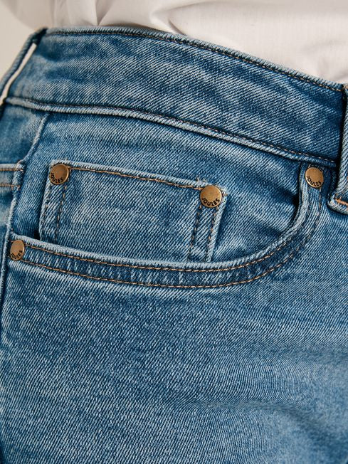 Mid Blue Skinny Fit Jeans