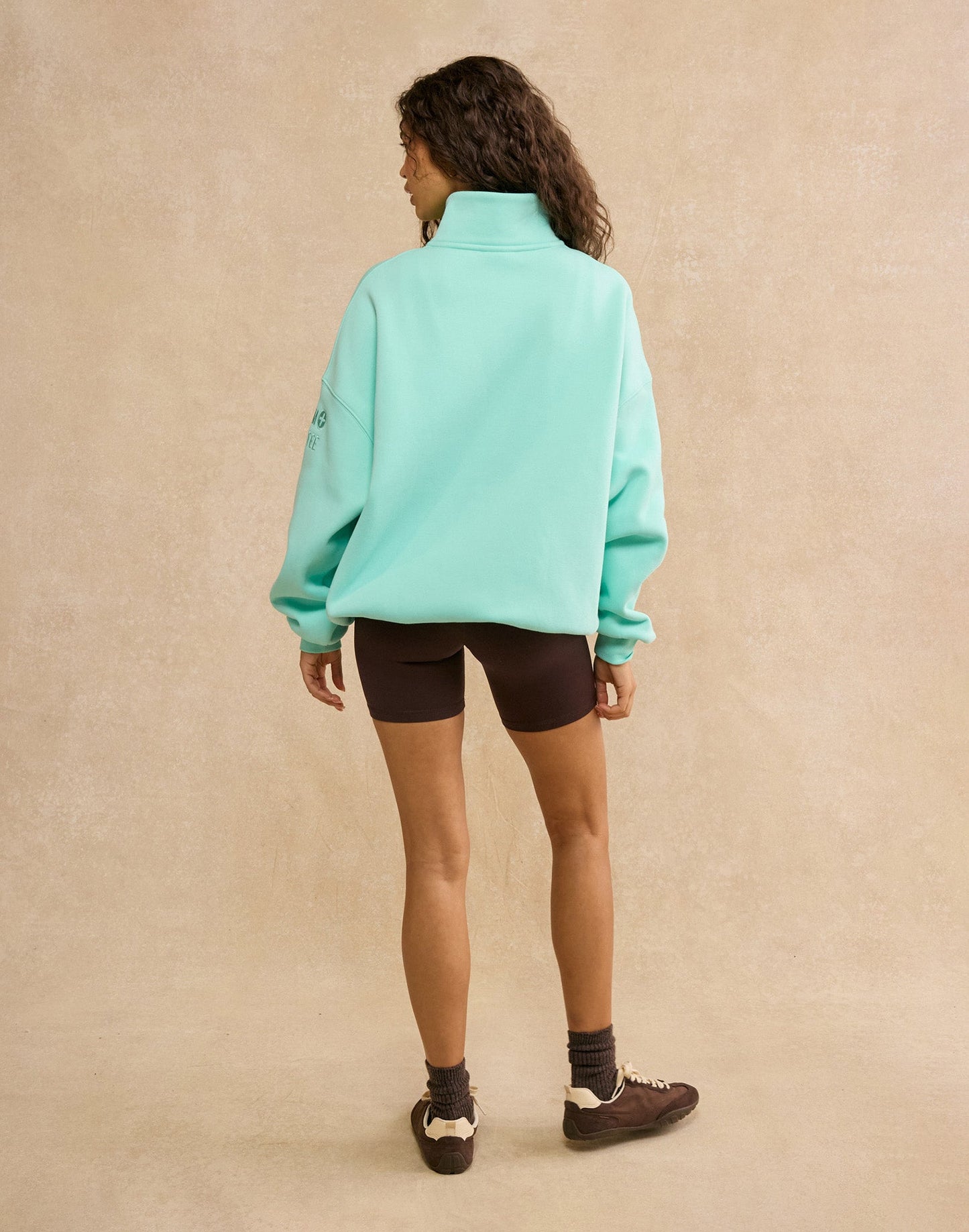 Snap Collar Sierra Sweatshirt Peppermint