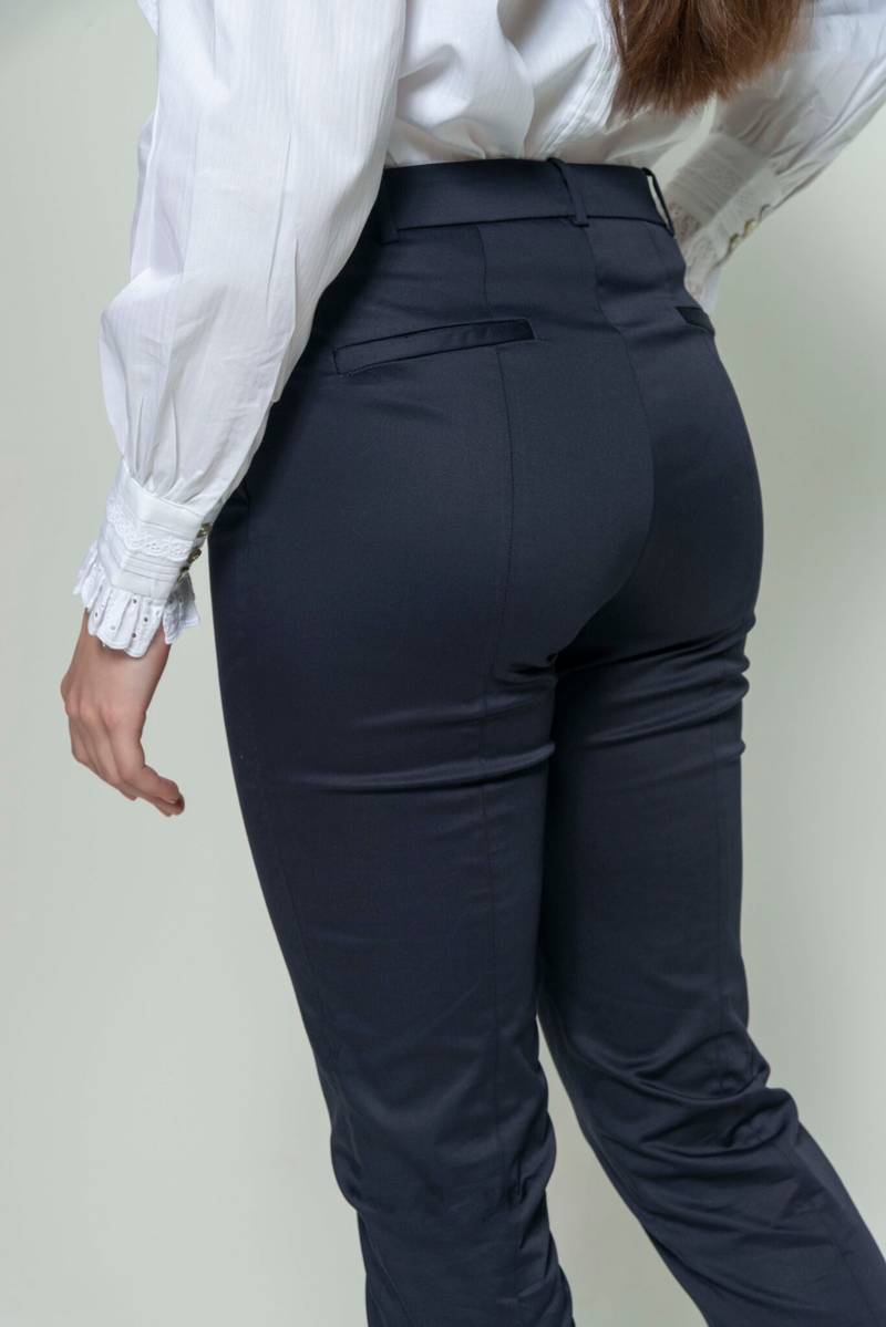 Ruby Classic Navy Cotton trousers