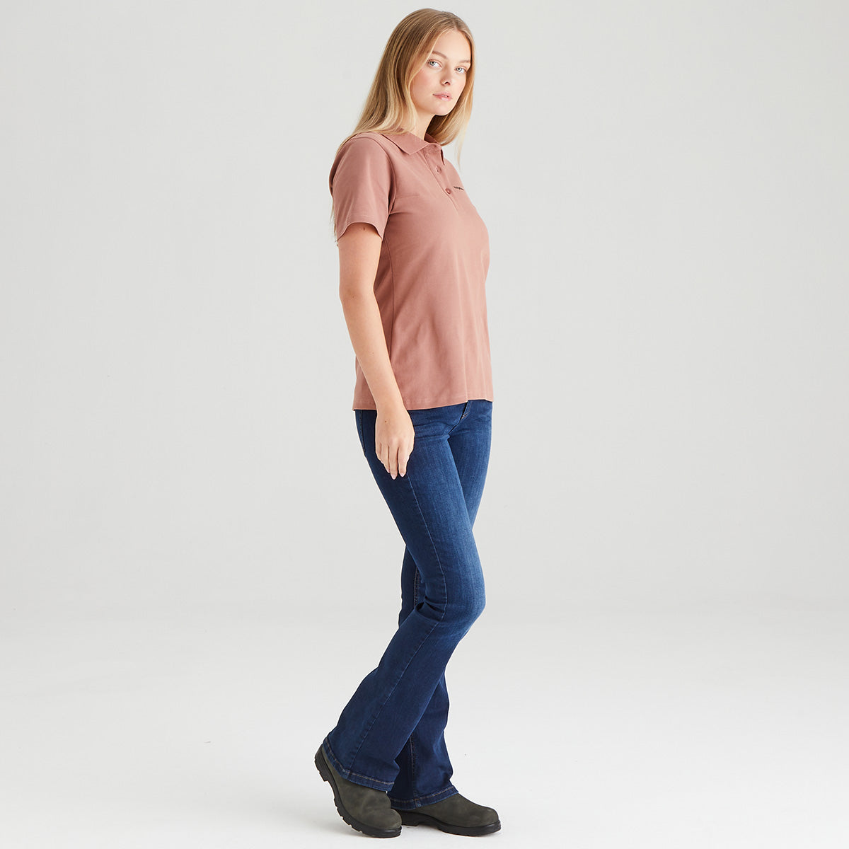 Signature Polo Shirt Dusky Pink