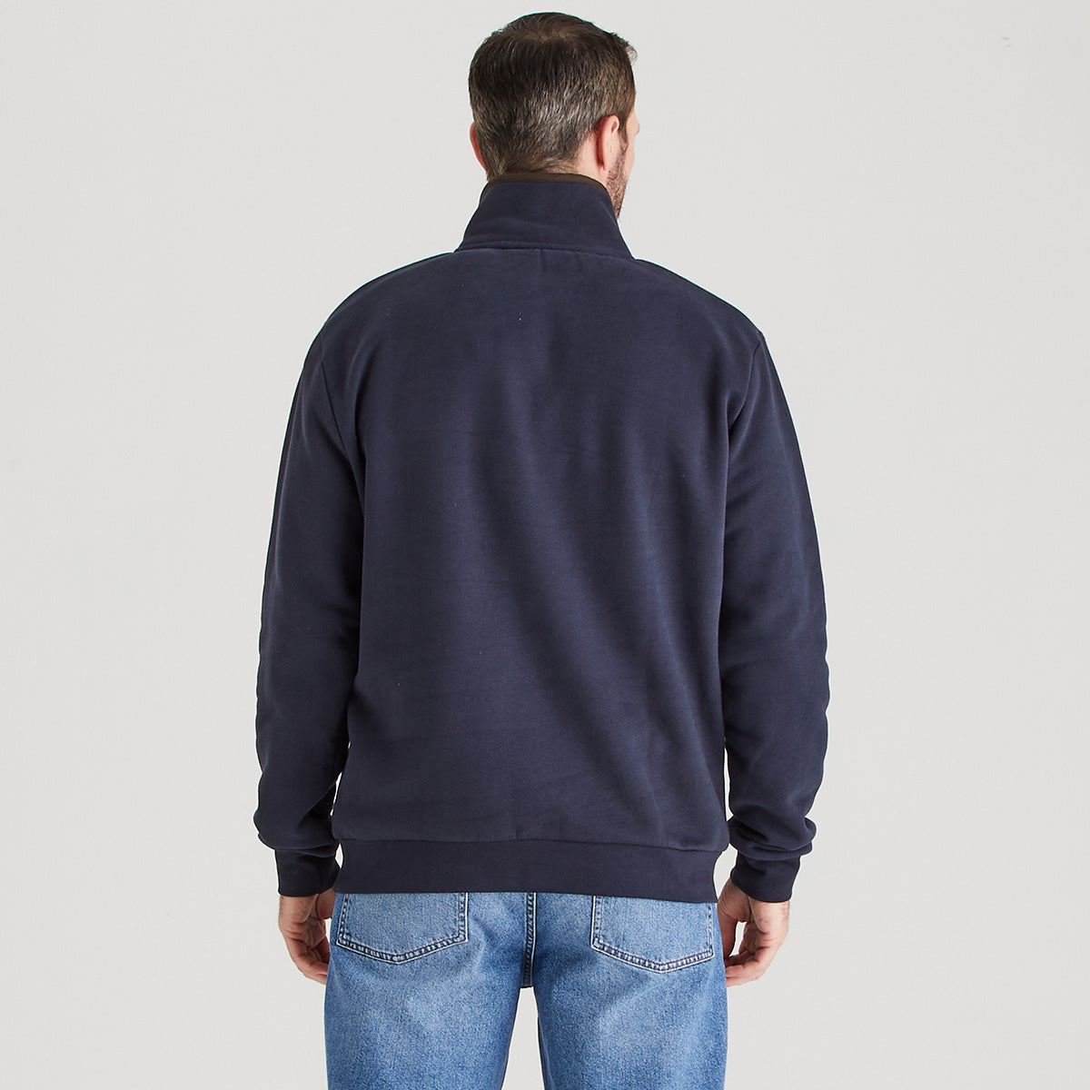 Men’s Brancaster 1/4 Zip Top Navy