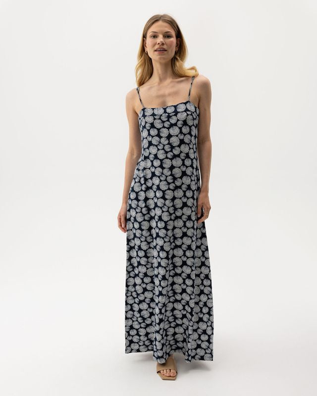 Esther Slip Dress Off White/Navy (Shell)