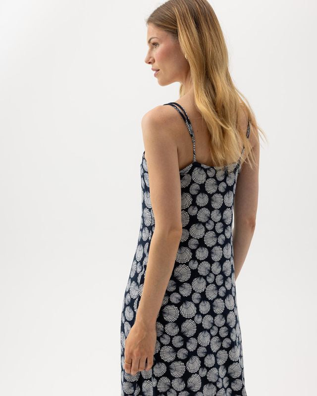 Esther Slip Dress Off White/Navy (Shell)