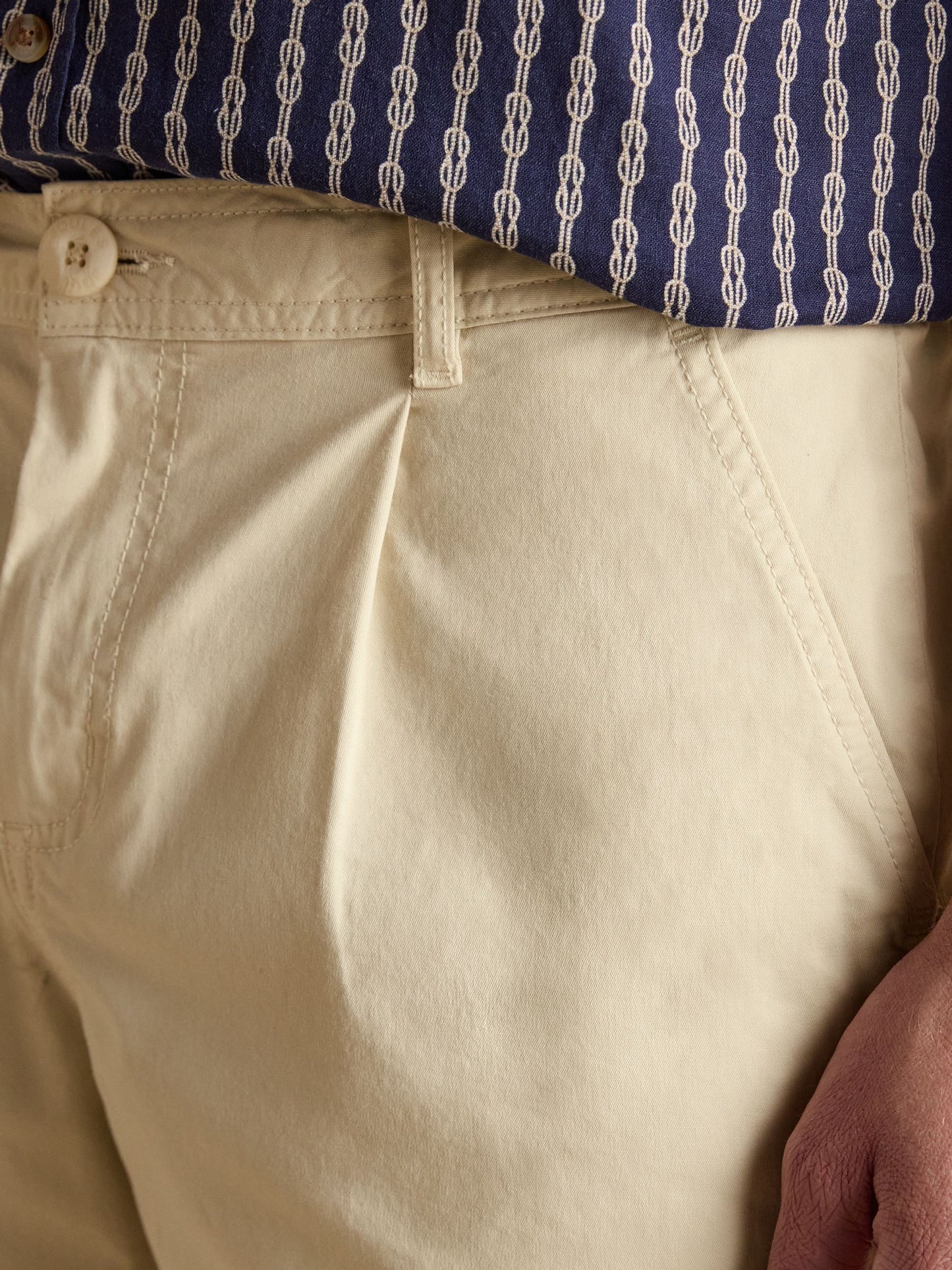 Norfolk Sand Relaxed Fit Chino Shorts