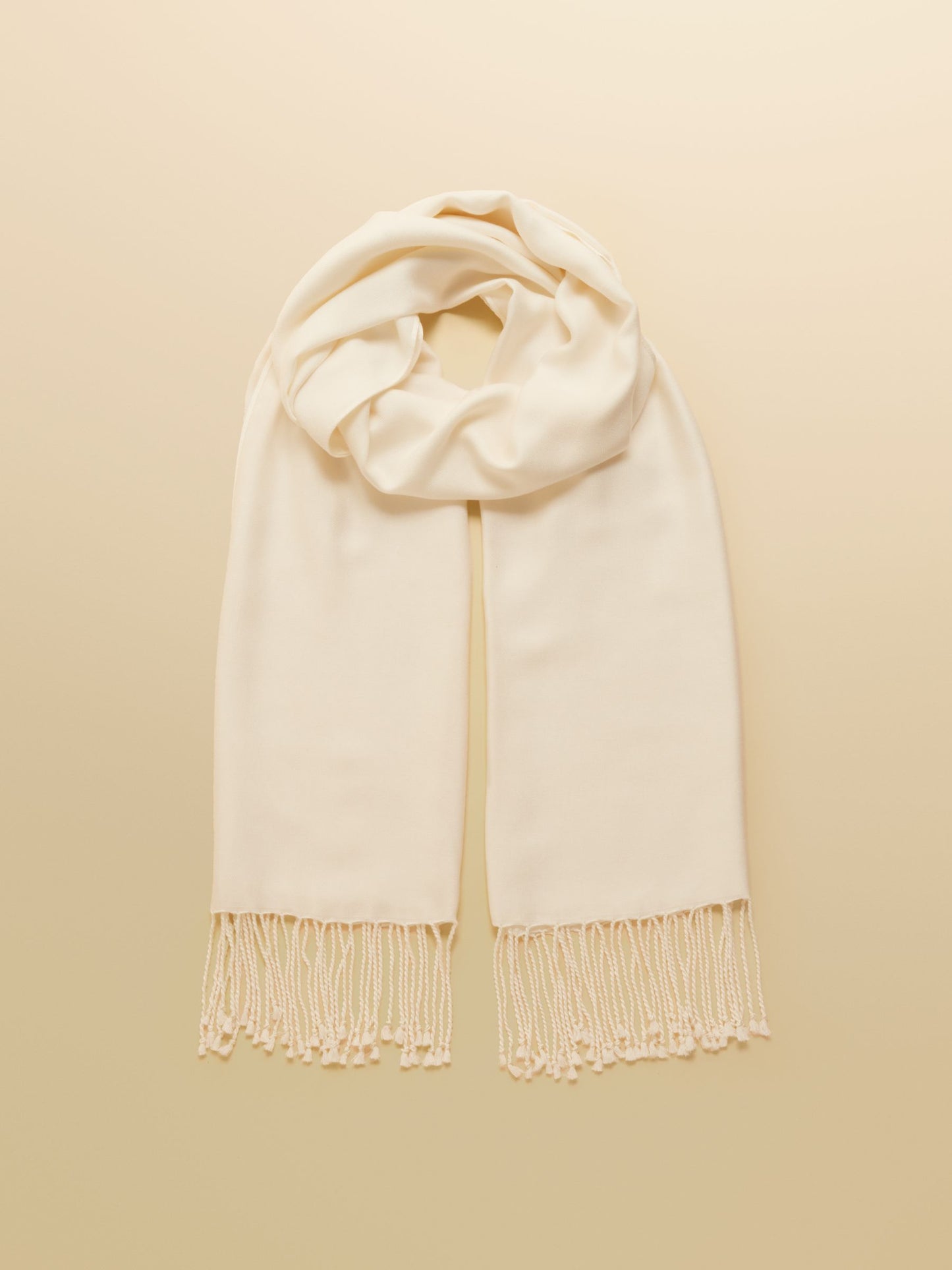 Ascot Cream Large Lightweight Wrap Scarf