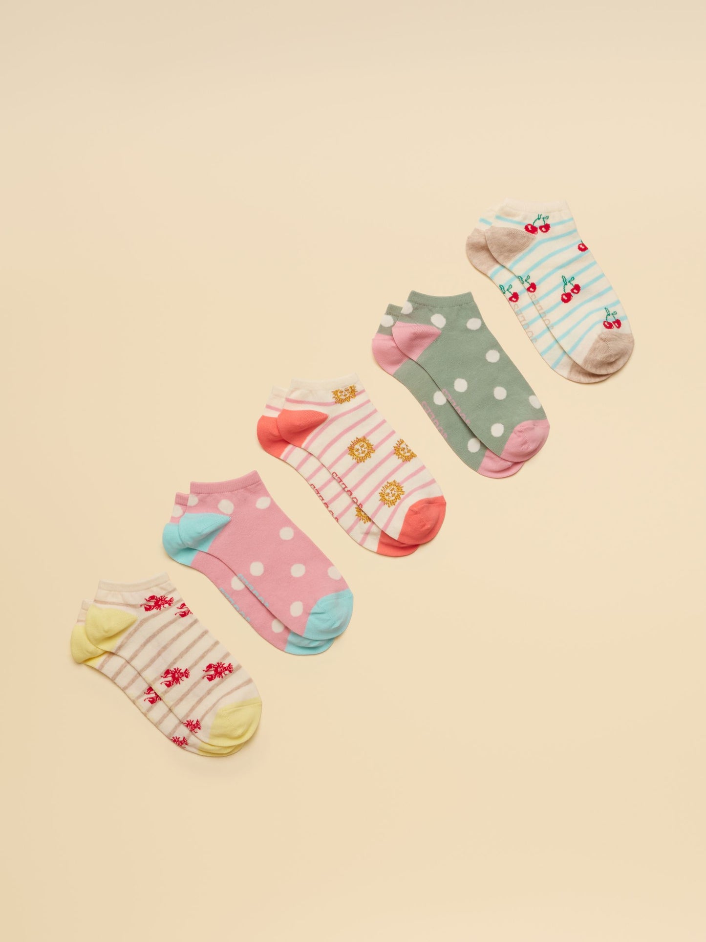 Women's Rilla Multi Trainer Socks 5 Pack (size 4-8)