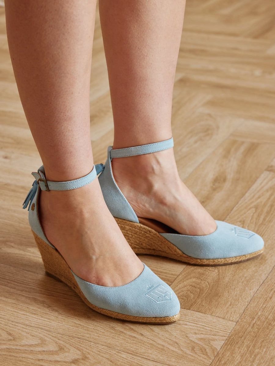 Monaco Sky Blue Wedges