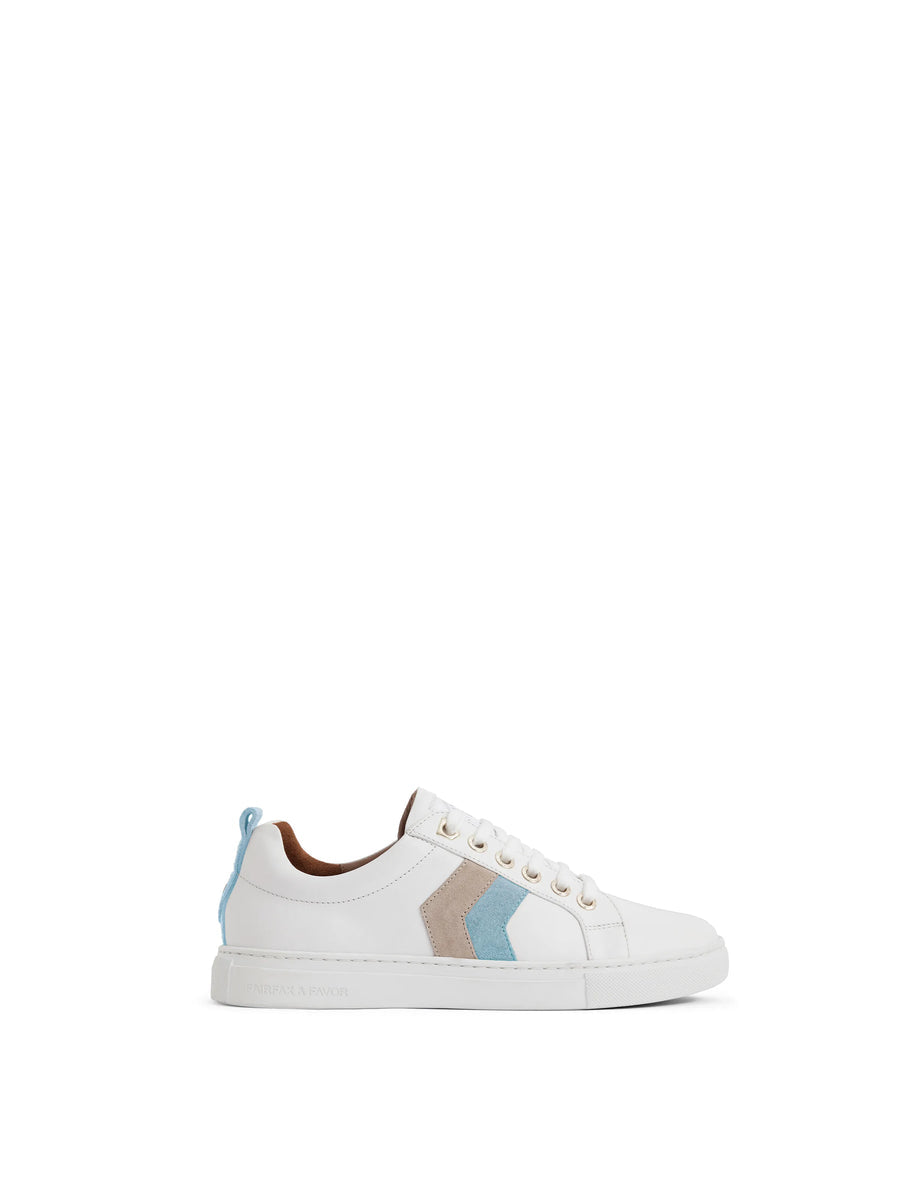 Alexandra Sky Blue & Stone Trainers