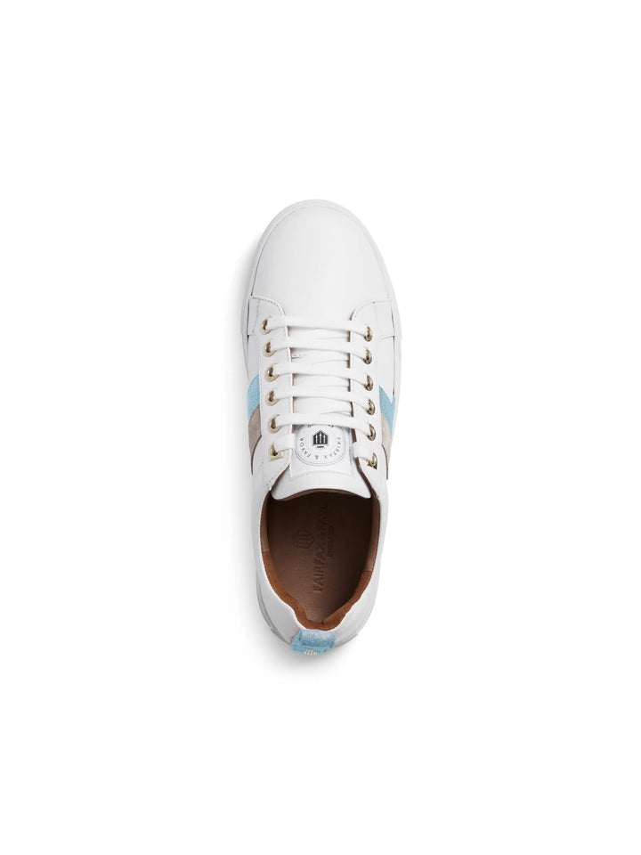 Alexandra Sky Blue & Stone Trainers