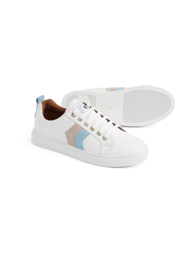 Alexandra Sky Blue & Stone Trainers