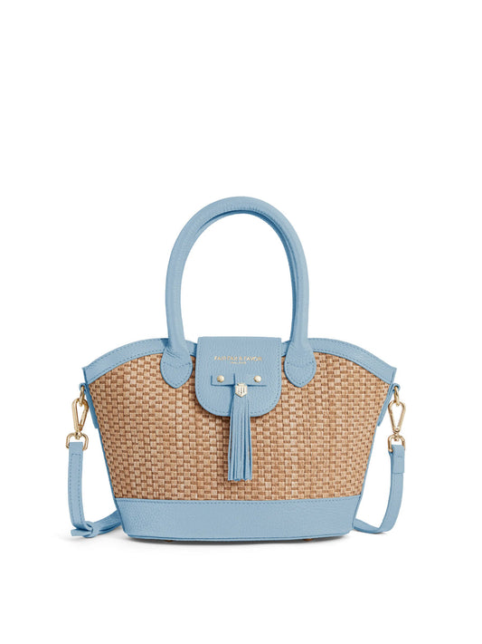 Mini Windsor Basket Bag Sky Blue