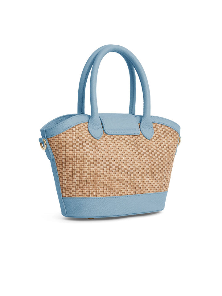 Mini Windsor Basket Bag Sky Blue