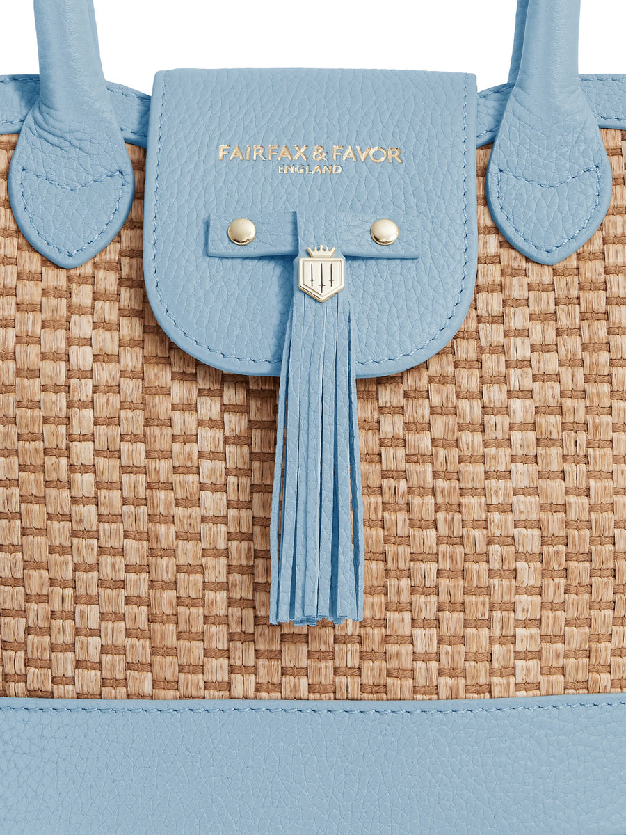 Mini Windsor Basket Bag Sky Blue