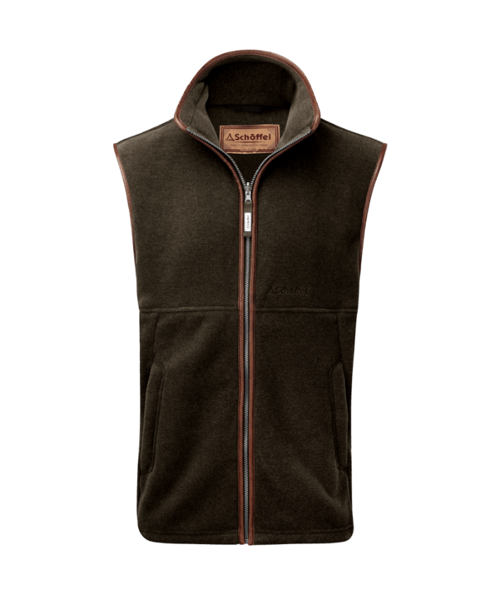 Oakham Fleece Gilet Dark Olive