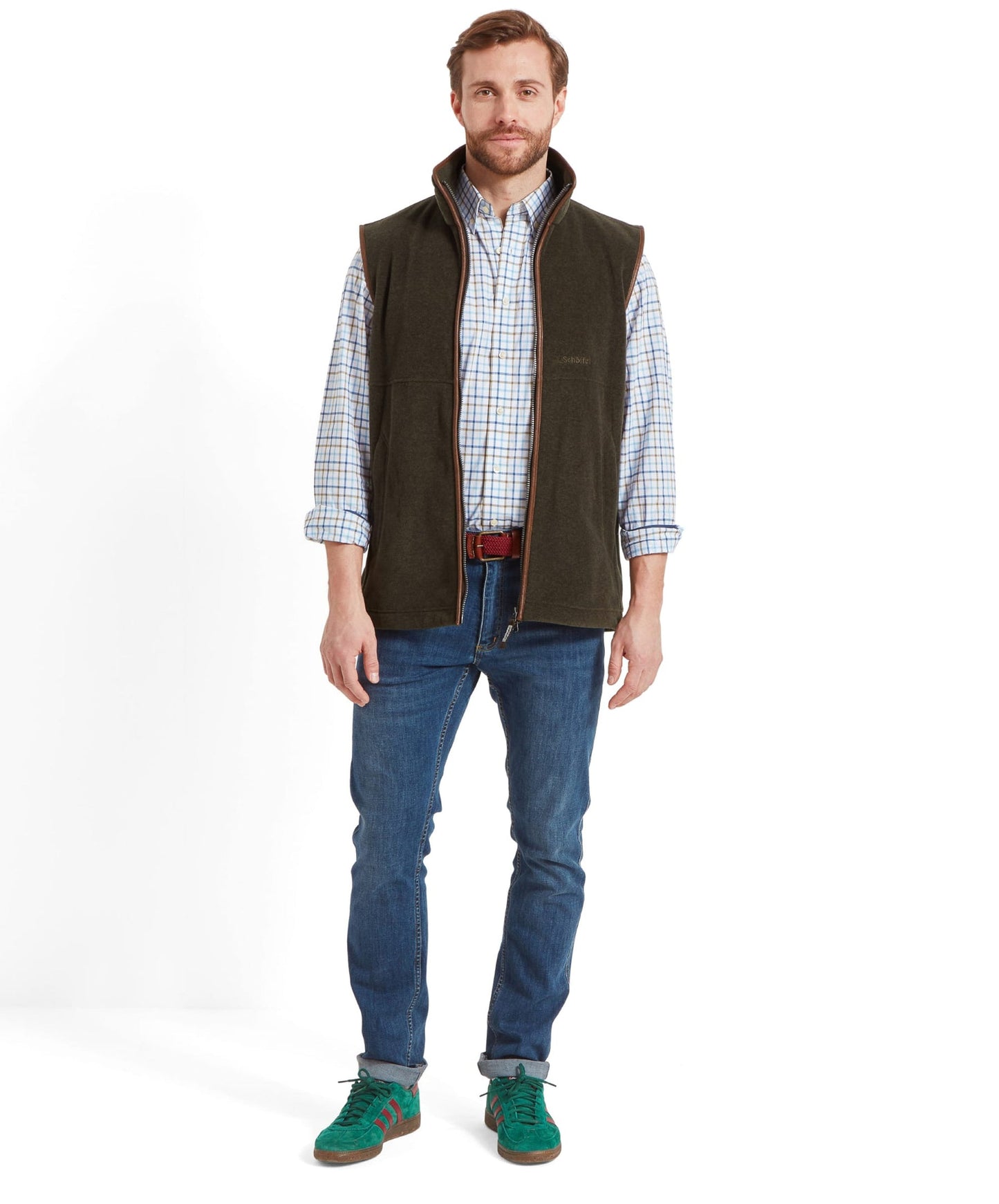 Oakham Fleece Gilet Dark Olive