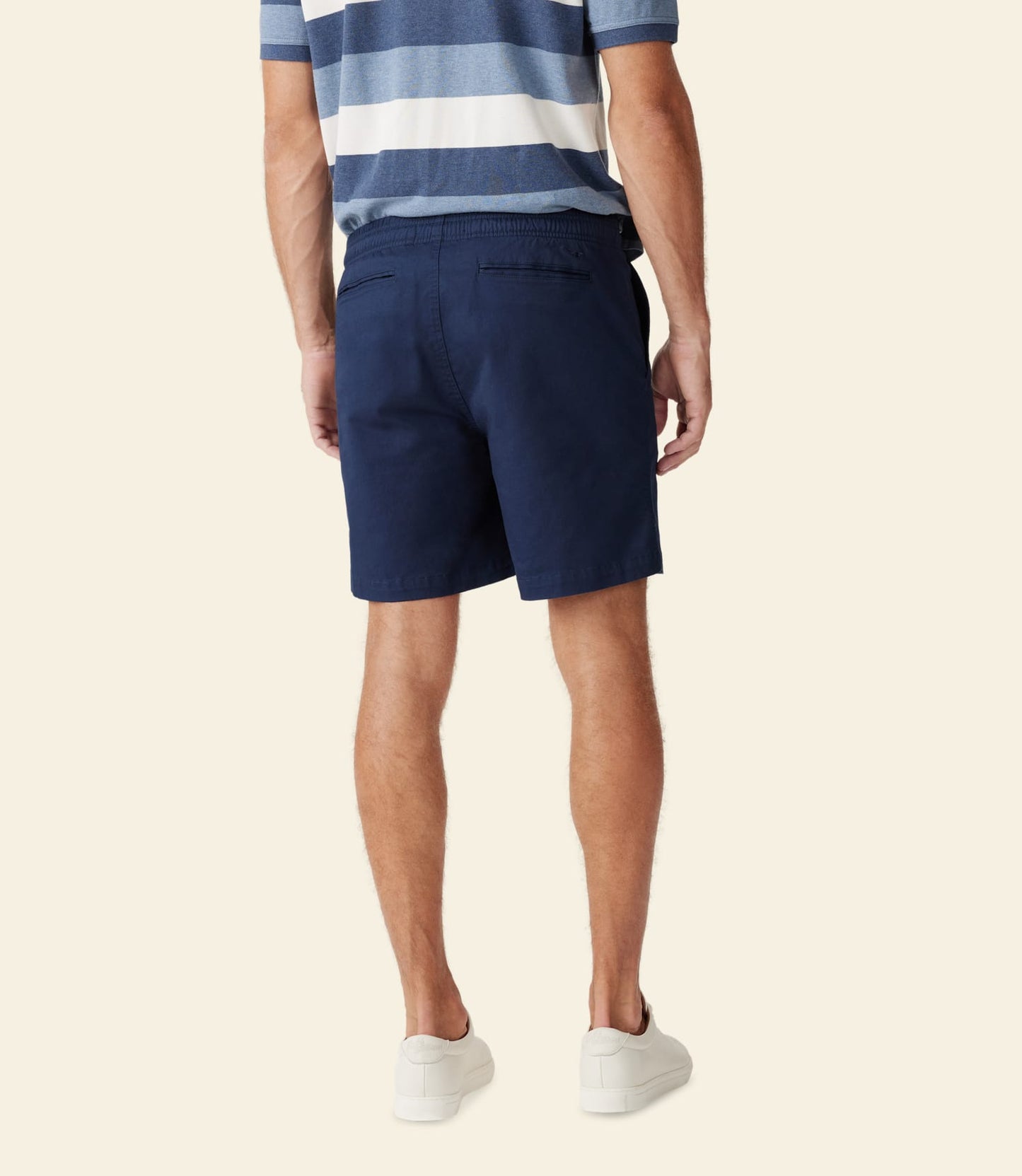 Washed Rugby Shorts Dark Navy