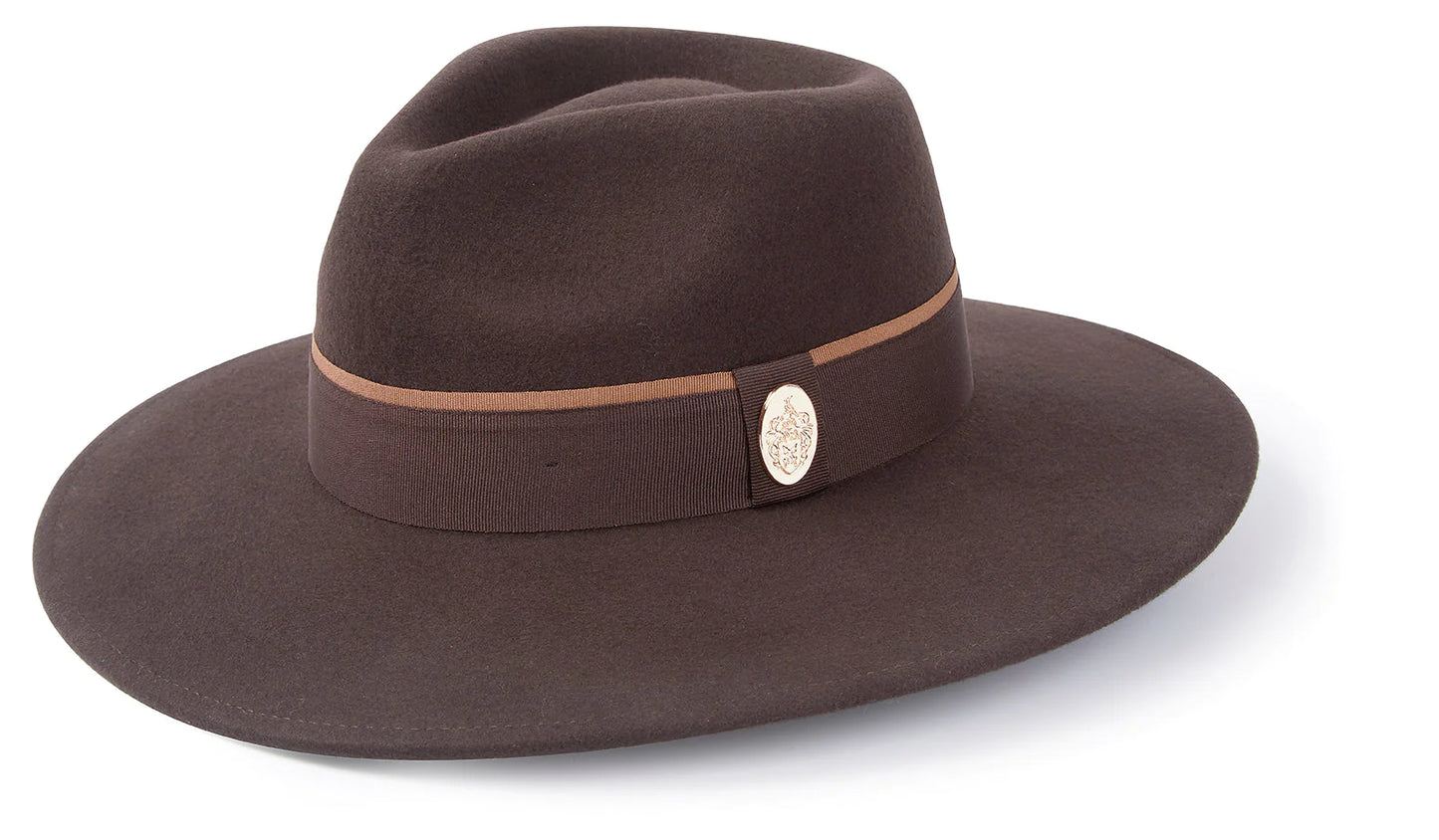 The Oxley Fedora Dark Brown