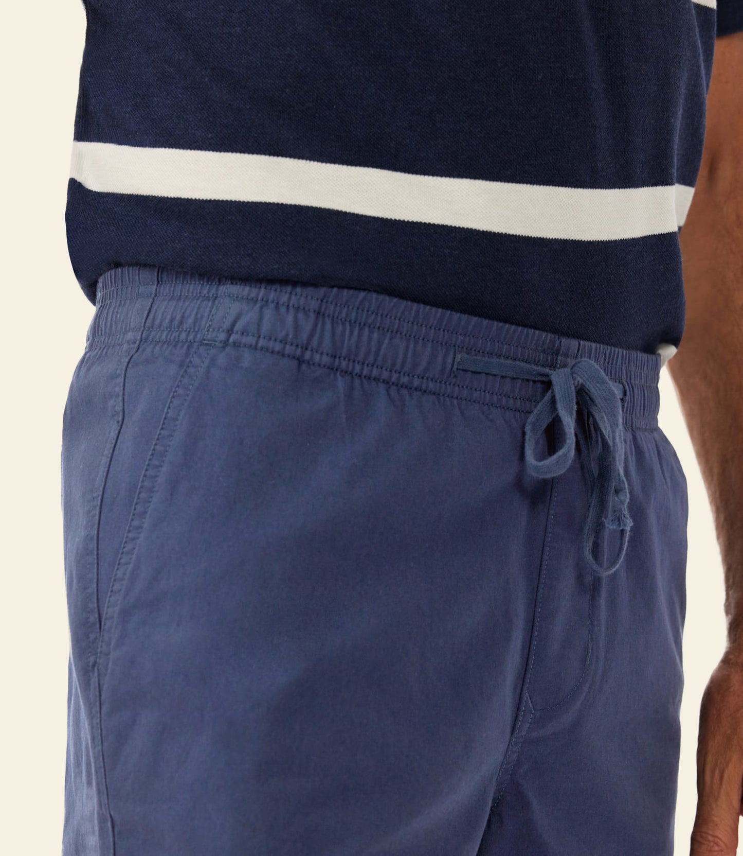 Washed Rugby Shorts Dark Navy