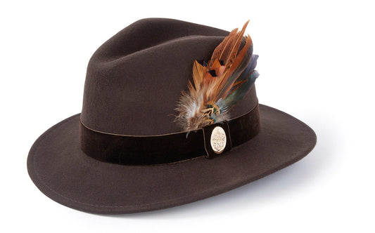The Chelsworth Dark Brown (Coque & Pheasant Feather)