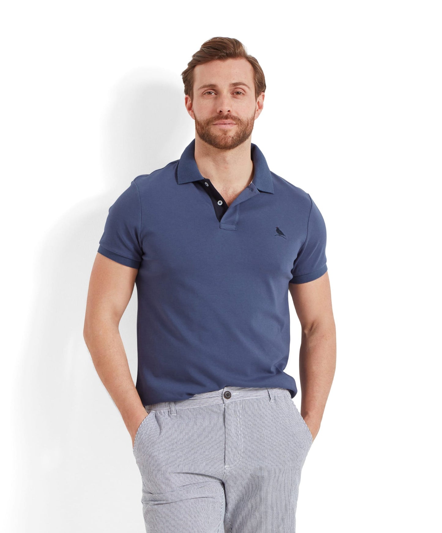 St Ives Jersey Polo Shirt French Navy