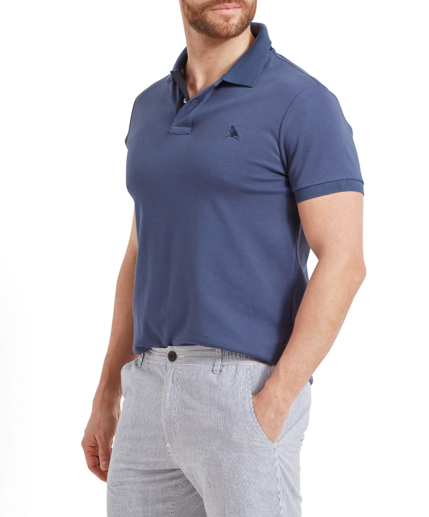 St Ives Jersey Polo Shirt French Navy