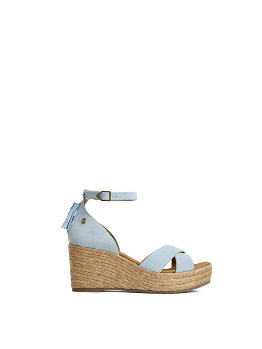 Valencia Mid Wedge Sky Blue