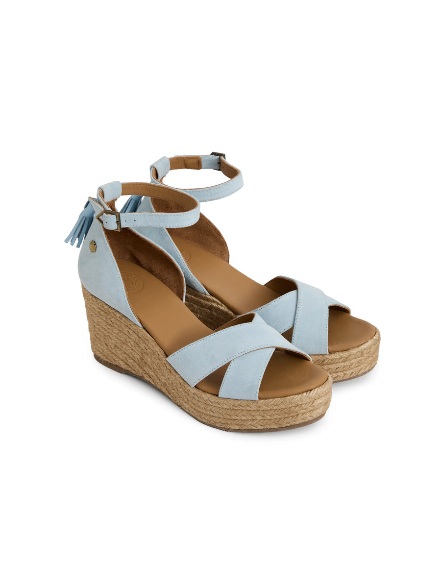 Valencia Mid Wedge Sky Blue