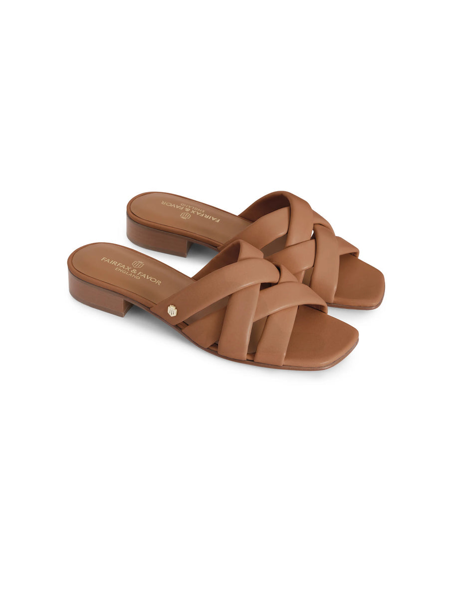 Edbury Tan Leather Sandals