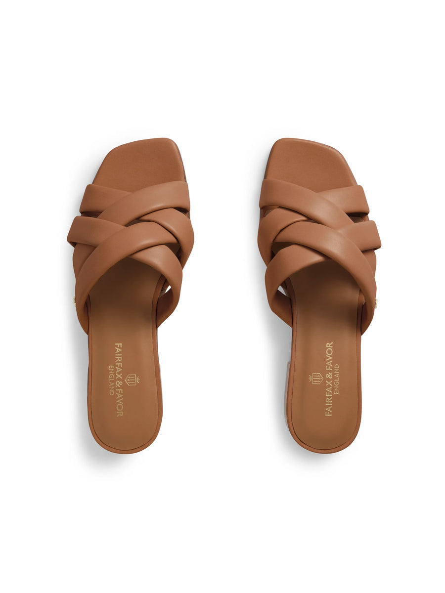 Edbury Tan Leather Sandals