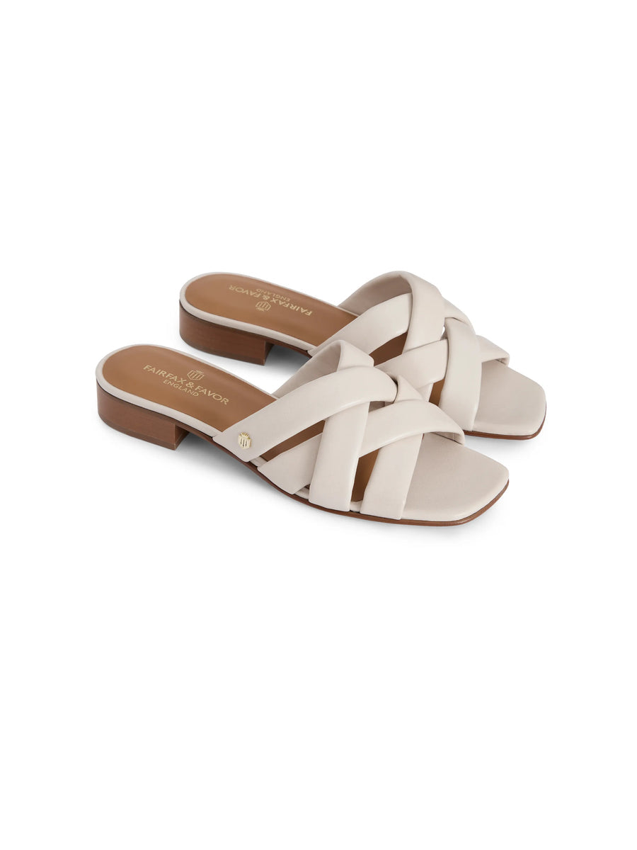 Edbury Stone Leather Sandals