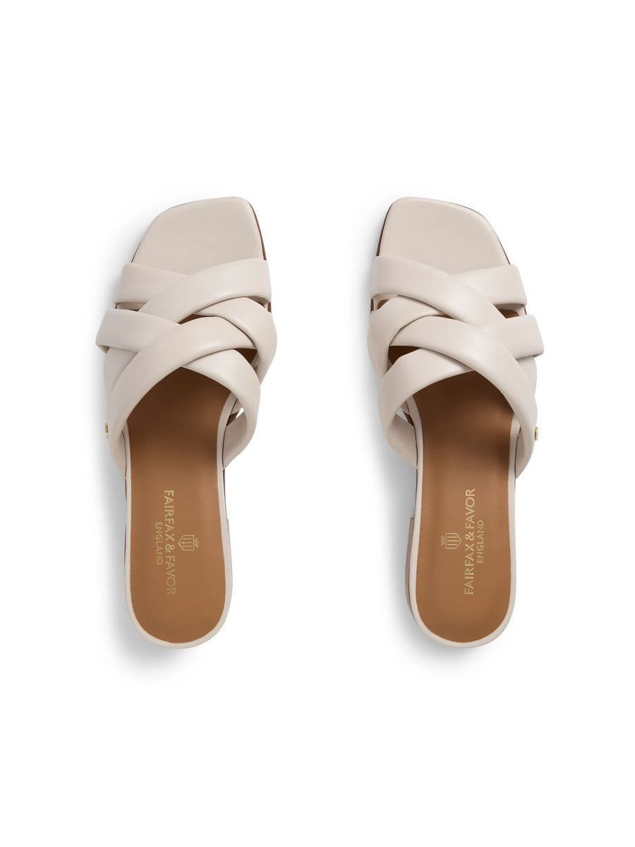 Edbury Stone Leather Sandals