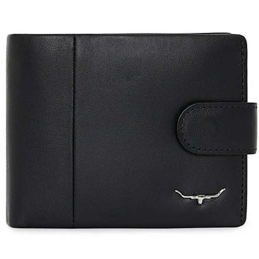 Wallet with Coin Pocket & Tab Black