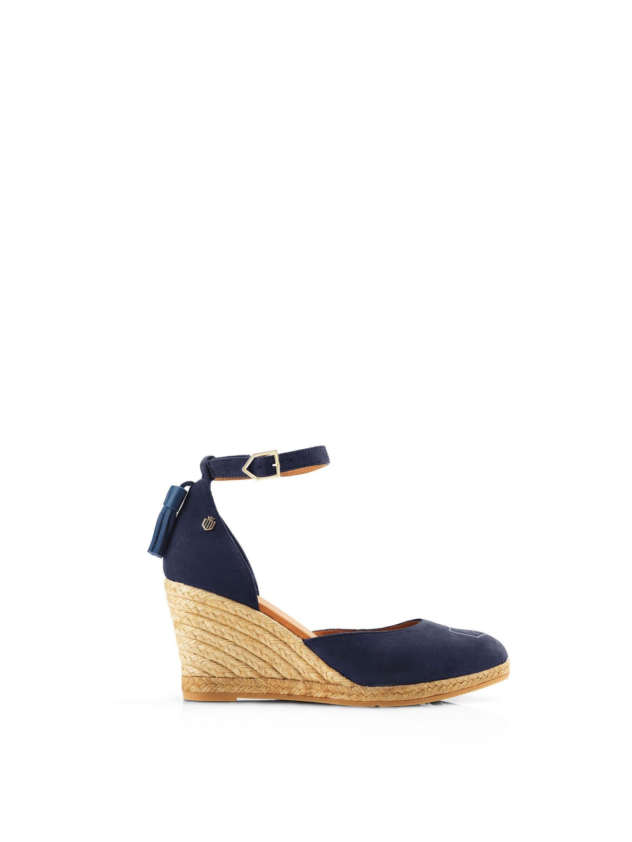 Monaco 
Women's Espadrille Wedge - Navy Suede