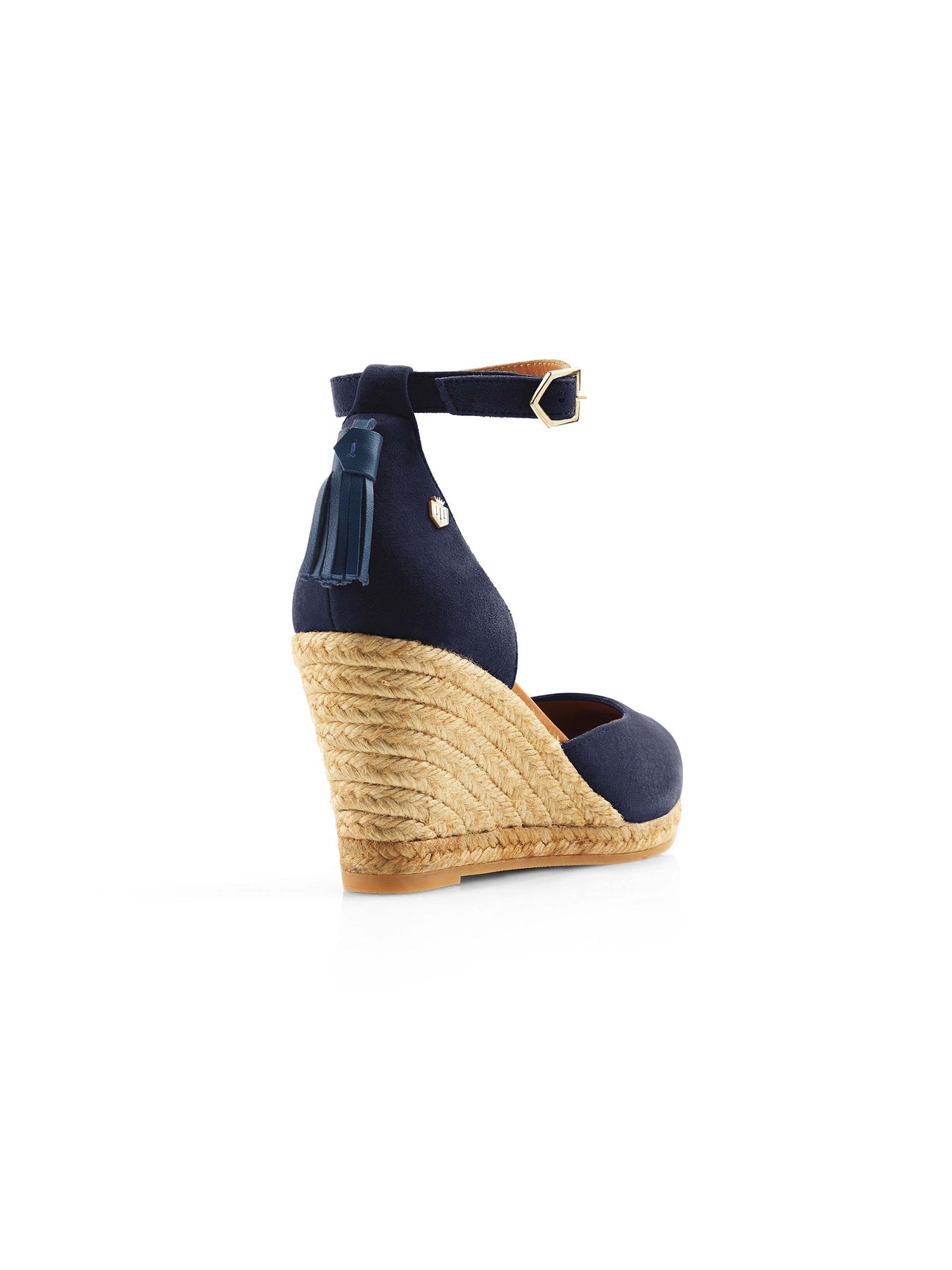 Monaco 
Women's Espadrille Wedge - Navy Suede
