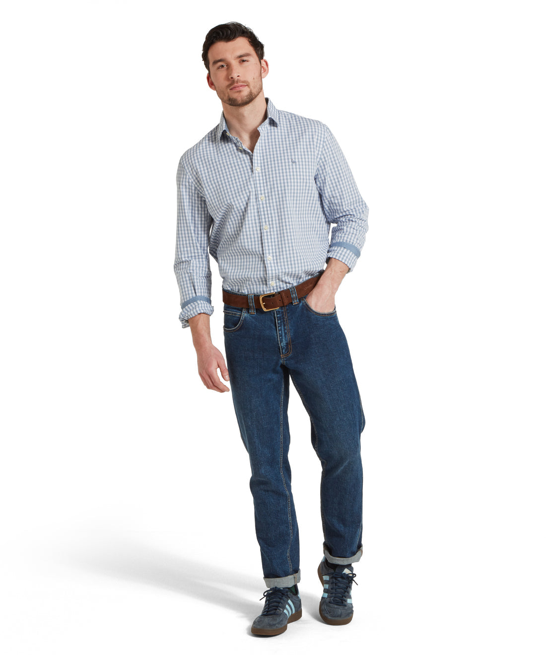 Thorpeness Tailored Shirt Pigeon Blue