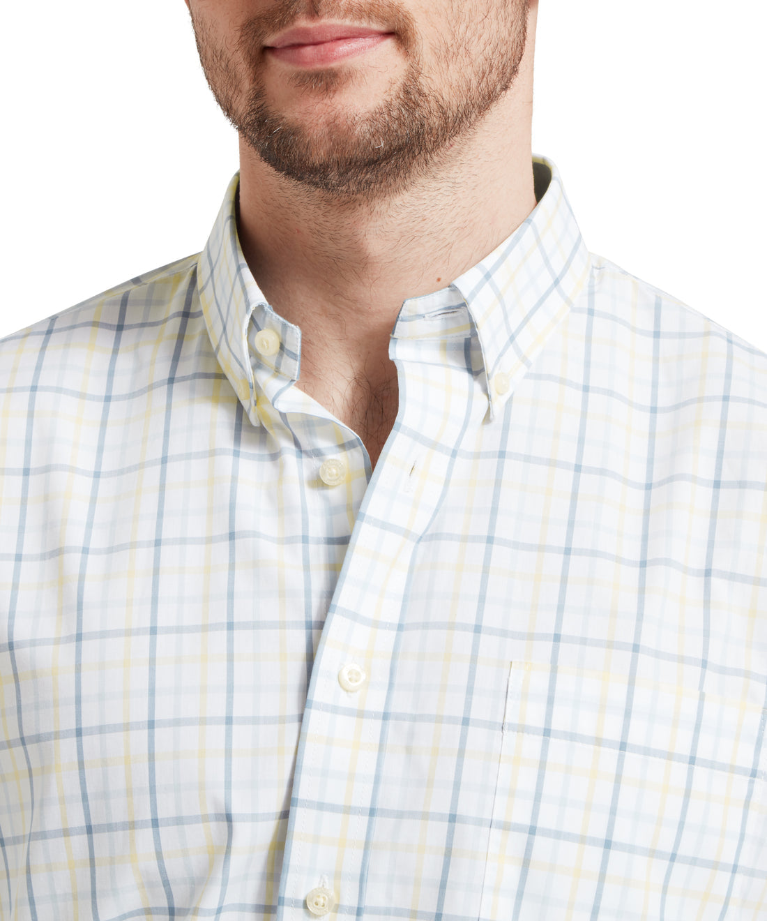 Holkham Classic Shirt Blue/Pastel Peach