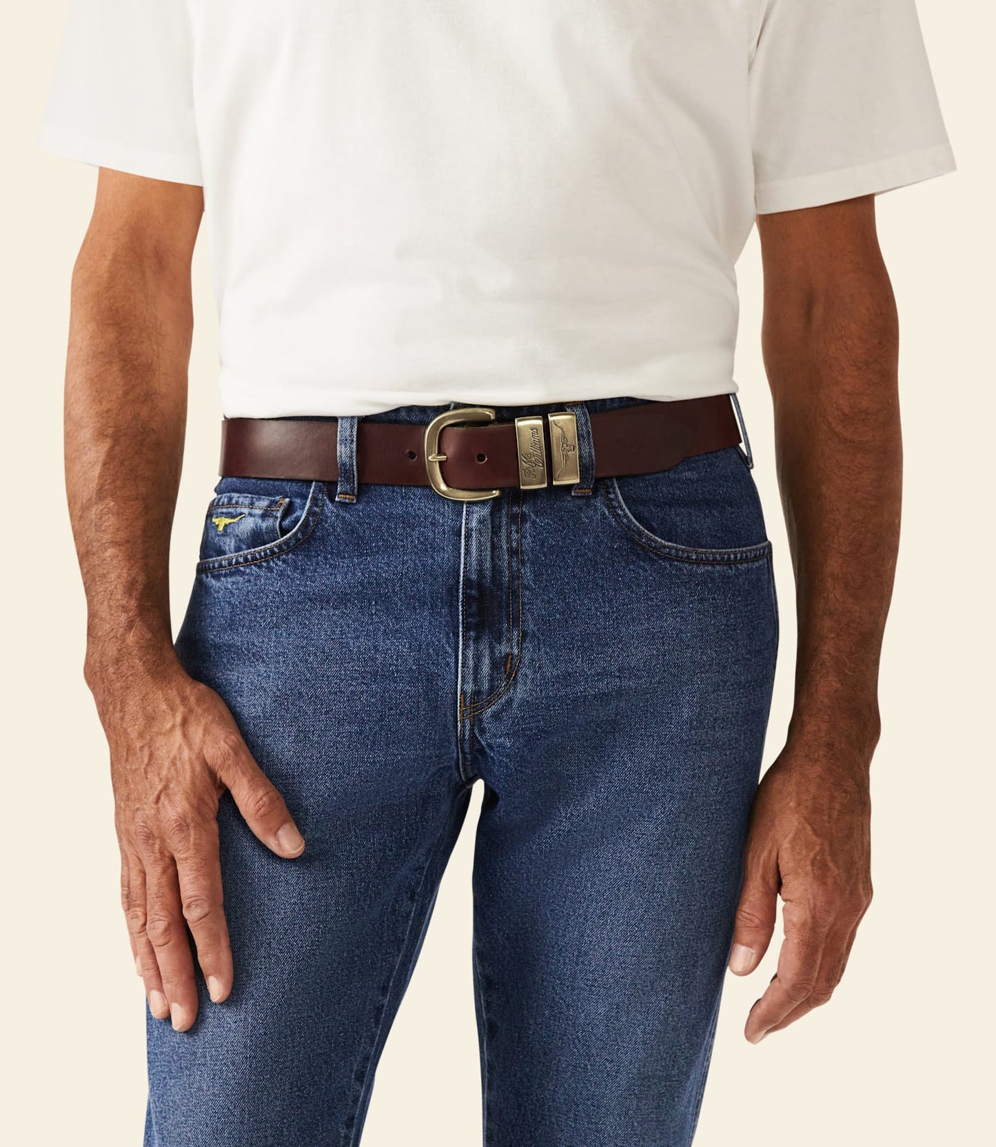 Drover Belt Mid Brown