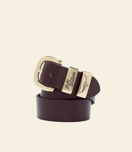 Drover Belt Chestnut/Gold